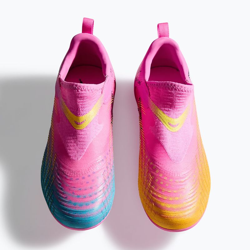 Детски футболни обувки PUMA Future 9 Match LL FG/AG Jr poison pink/puma wht/sun stream/bright aqua/puma blk 5