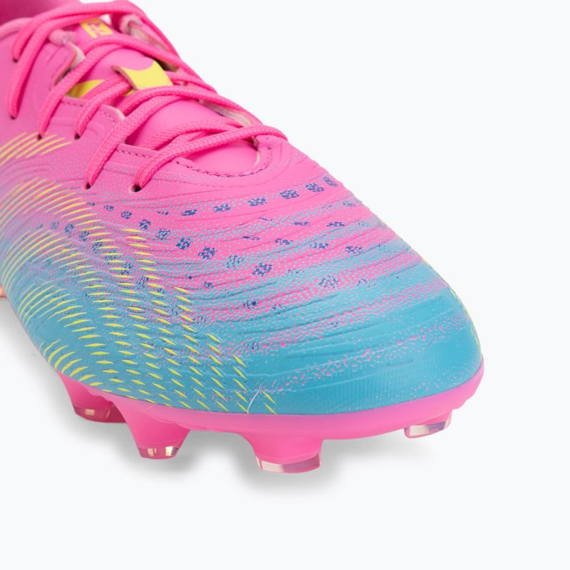 Детски футболни обувки PUMA Future 9 Play FG/AG Jr poison pink/puma wht/sun stream/bright aqua/puma blk 7