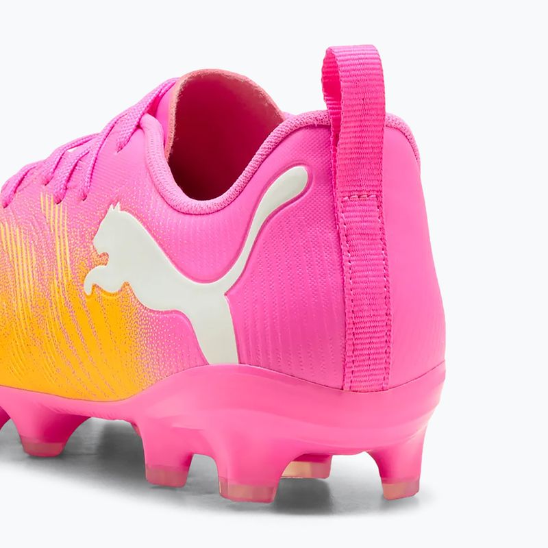 Детски футболни обувки PUMA Future 9 Play FG/AG Jr poison pink/puma wht/sun stream/bright aqua/puma blk 4