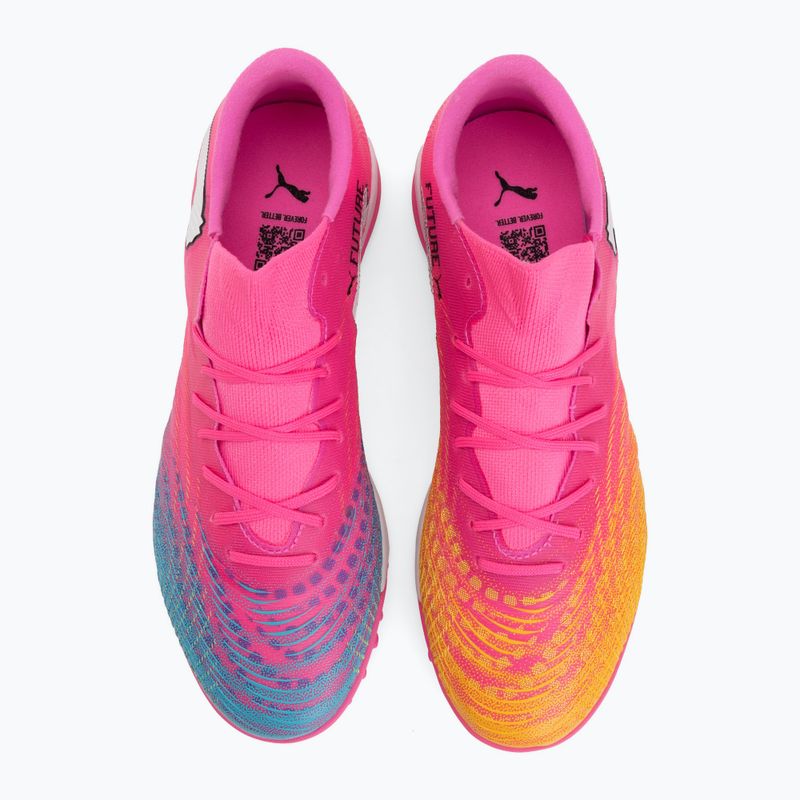 Футболни обувки PUMA Future 9 Match Fusion TT poison pink/puma wht/sun stream/bright aqua/puma blk 5