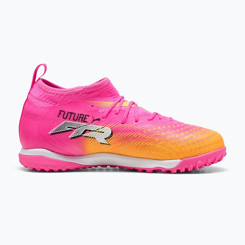 Детски футболни обувки PUMA Future 9 Match TT + Mid Jr poison pink/puma wht/sun stream/bright aqua/puma blk 2