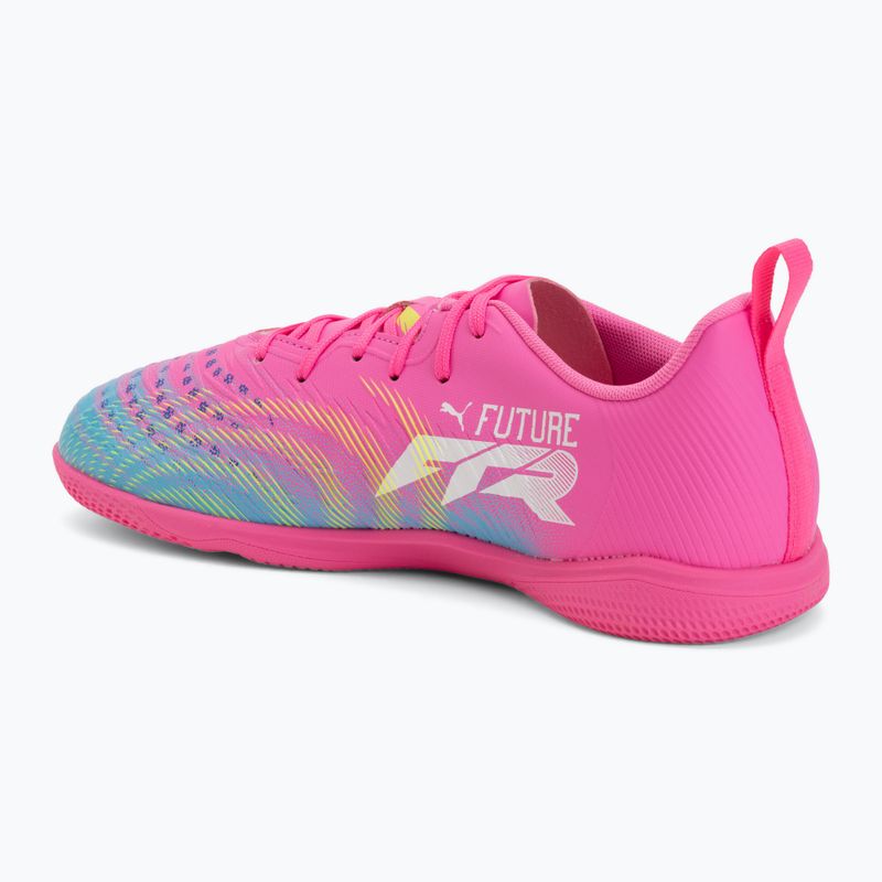 Детски футболни обувки PUMA Future 9 Play IT Jr poison pink/puma wht/sun stream/bright aqua/puma blk 3