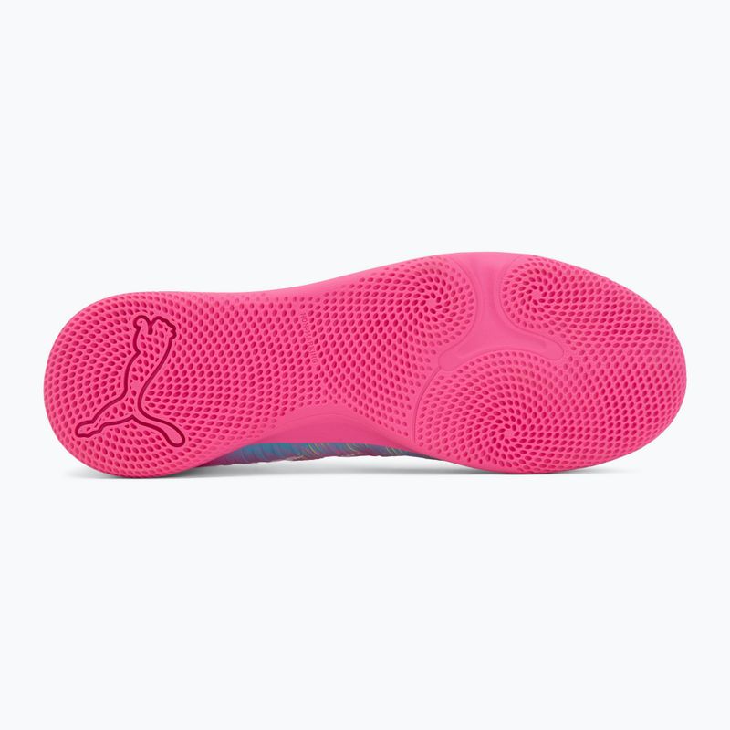 Детски футболни обувки PUMA Future 9 Play IT Jr poison pink/puma wht/sun stream/bright aqua/puma blk 4