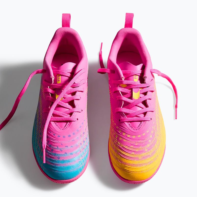Детски футболни обувки PUMA Future 9 Play IT Jr poison pink/puma wht/sun stream/bright aqua/puma blk 7