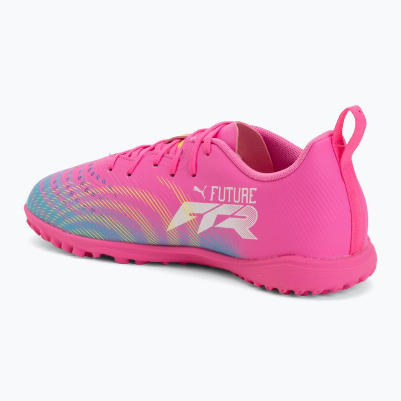 Детски футболни обувки PUMA Future 9 Play TT poison pink/puma wht/sun stream/bright aqua/puma blk 3