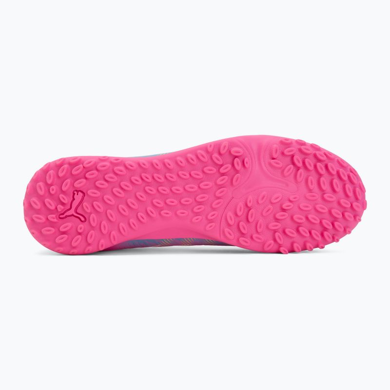 Детски футболни обувки PUMA Future 9 Play TT poison pink/puma wht/sun stream/bright aqua/puma blk 4