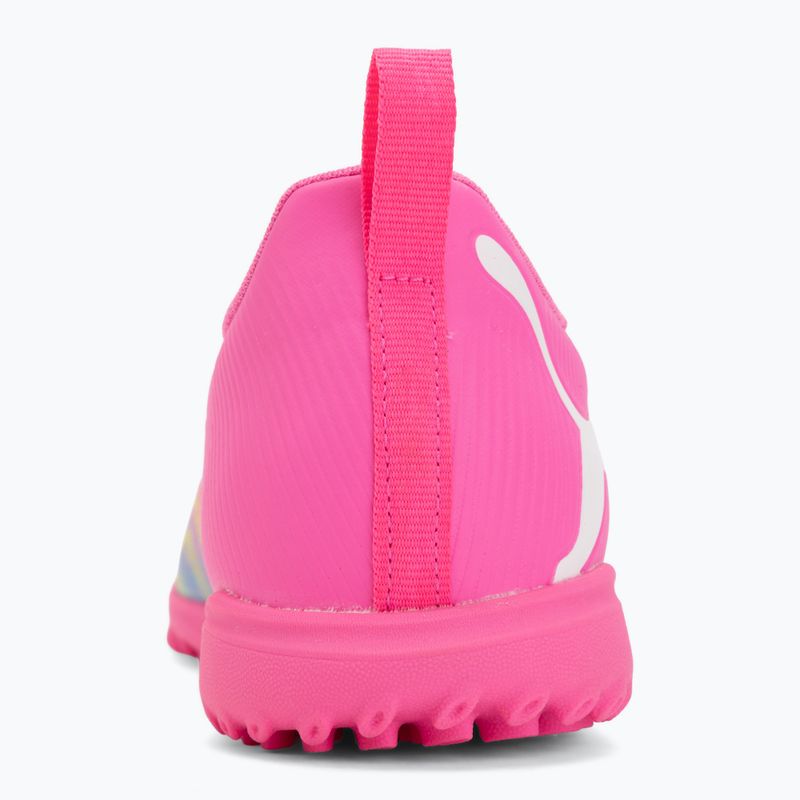 Детски футболни обувки PUMA Future 9 Play TT poison pink/puma wht/sun stream/bright aqua/puma blk 6