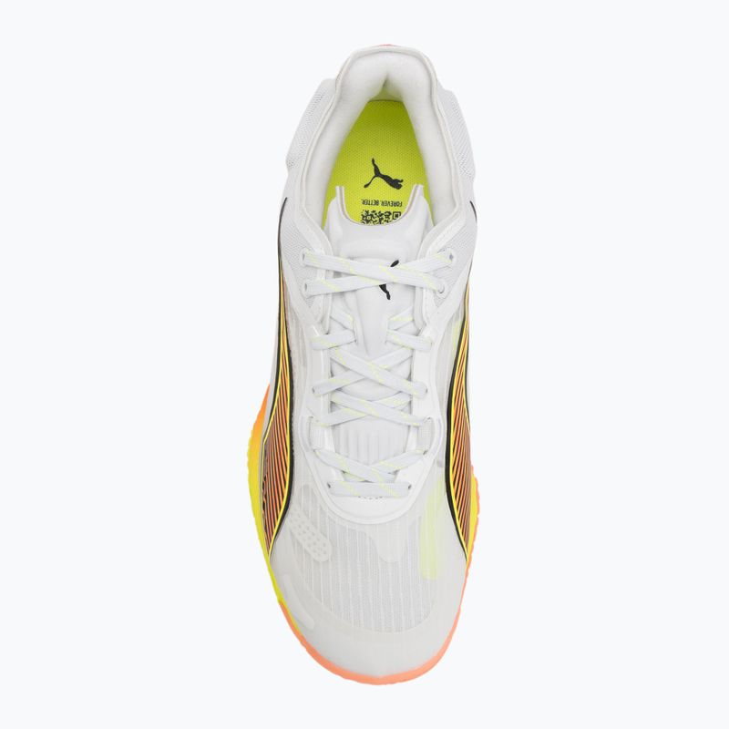 Обувки за хандбал PUMA Accelerate Nitro SQD 4 Game On puma white/glowing red/ultra blue 5