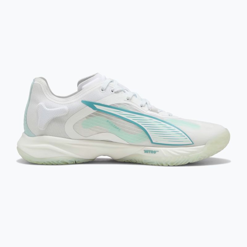 Дамски обувки за хандбал PUMA Accelerate Nitro SQD 4 Game On puma white/baltic sea blue/fresh water 9