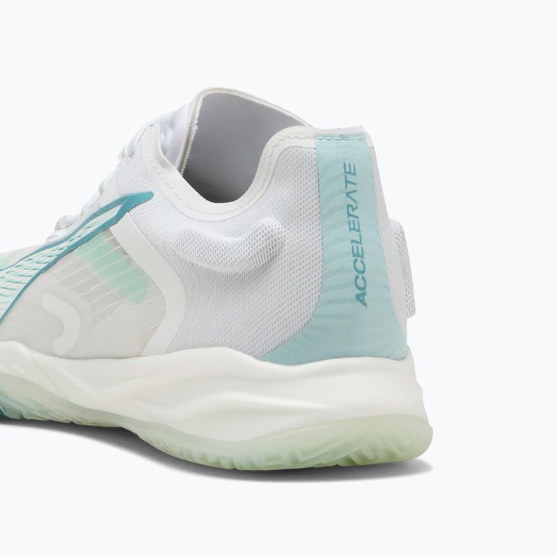Дамски обувки за хандбал PUMA Accelerate Nitro SQD 4 Game On puma white/baltic sea blue/fresh water 13
