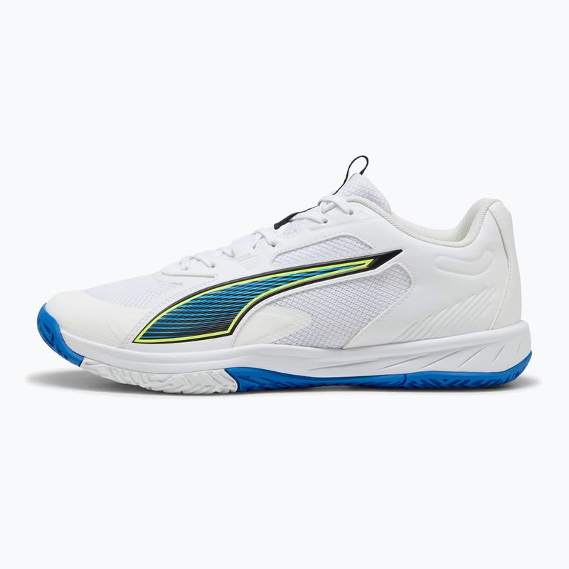 Обувки за хандбал PUMA Accelerate Turbo 4 Game On puma white/glowing red/ultra blue 8