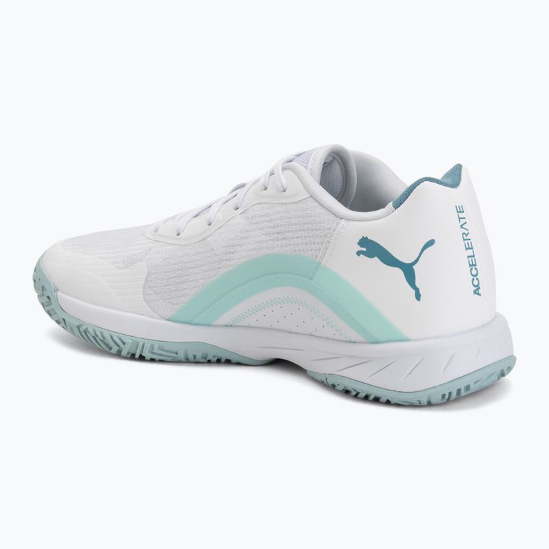 Обувки за хандбал PUMA Accelerate Pro 4 Game On puma white/baltic sea blue/fresh water 3
