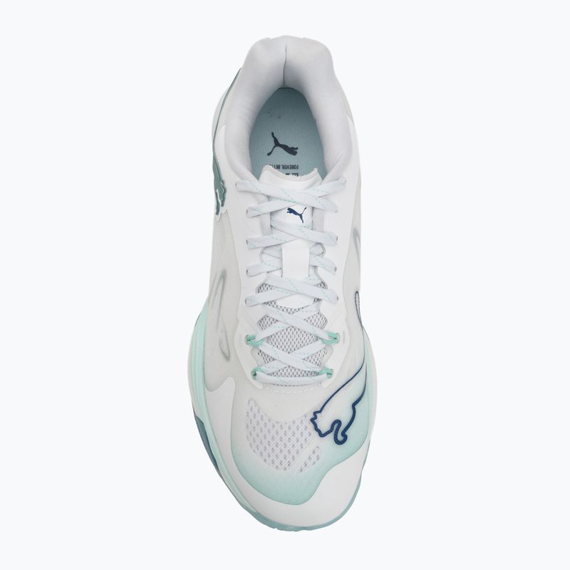 Дамски обувки за хандбал PUMA Vantage Nitro Game On puma white/baltic blue/fresh water 5
