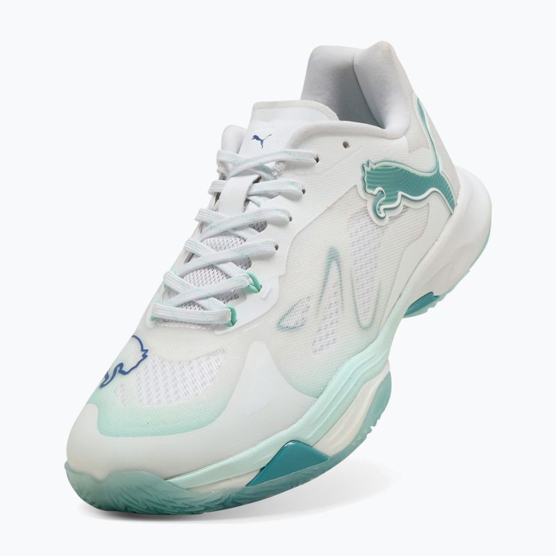 Дамски обувки за хандбал PUMA Vantage Nitro Game On puma white/baltic blue/fresh water 10