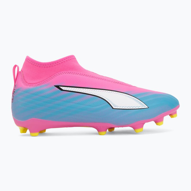 Детски футболни обувки PUMA Ultra 6 Match+ LL FG/AG Jr poison pink/puma wht/sun stream/bright aqua/puma blk 2