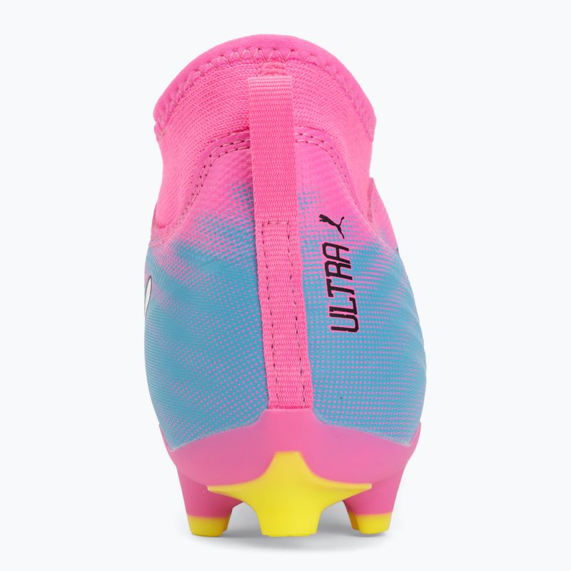 Детски футболни обувки PUMA Ultra 6 Match+ LL FG/AG Jr poison pink/puma wht/sun stream/bright aqua/puma blk 6
