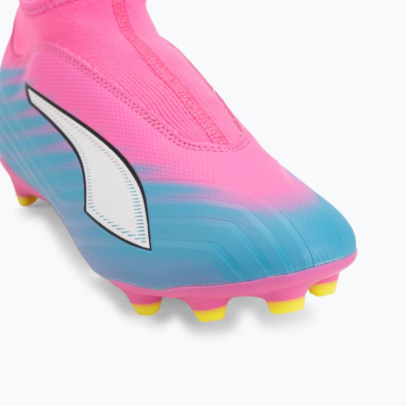 Детски футболни обувки PUMA Ultra 6 Match+ LL FG/AG Jr poison pink/puma wht/sun stream/bright aqua/puma blk 7