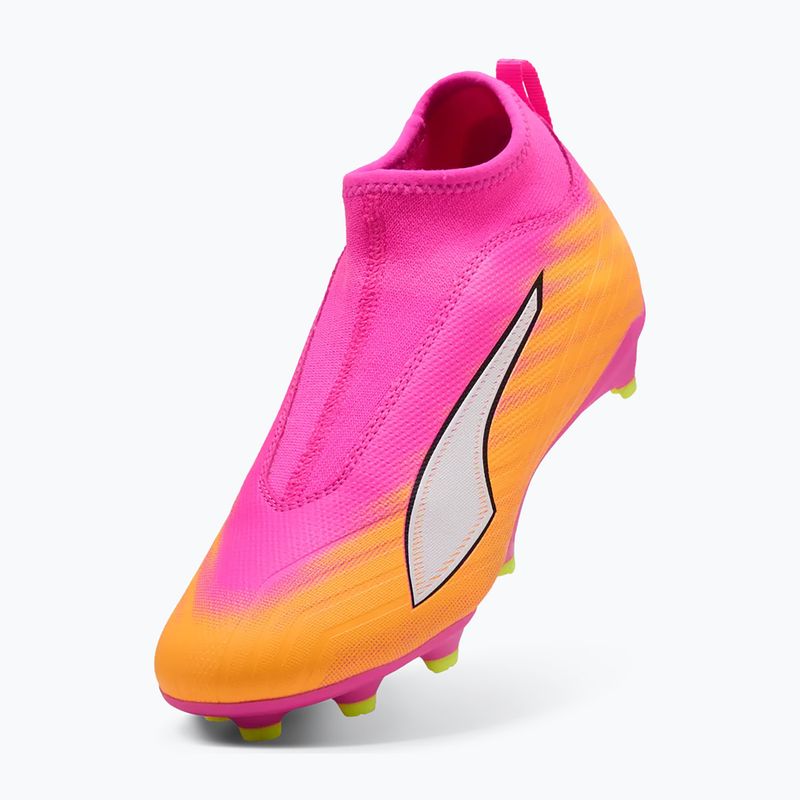 Детски футболни обувки PUMA Ultra 6 Match+ LL FG/AG Jr poison pink/puma wht/sun stream/bright aqua/puma blk 3