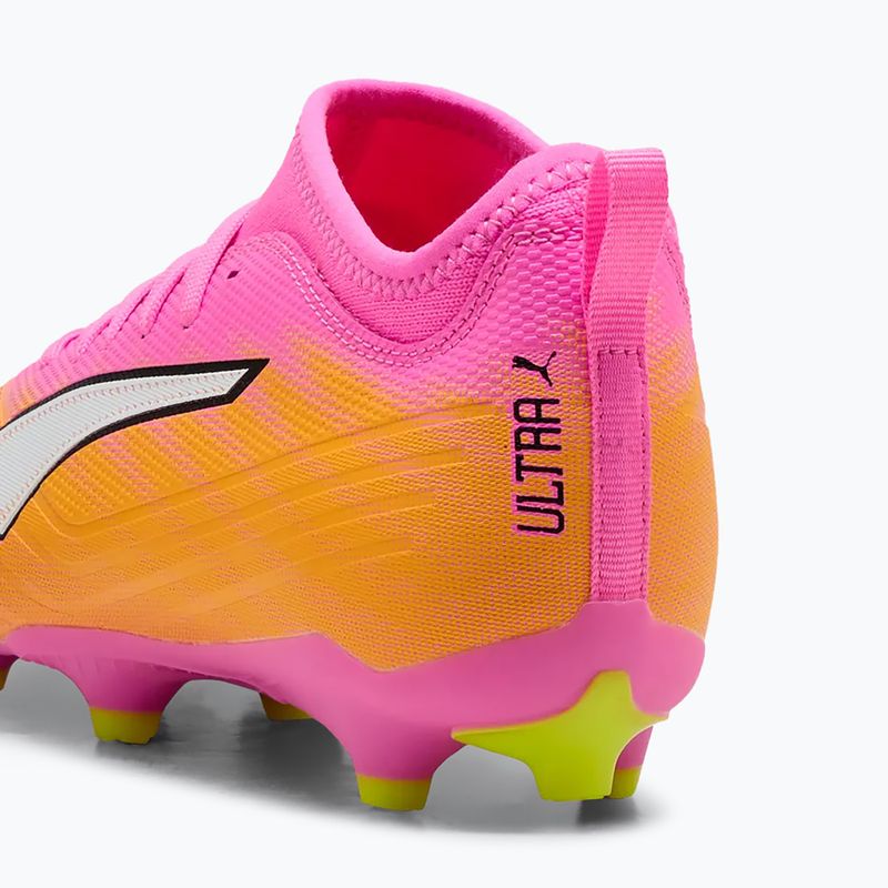 Детски футболни обувки PUMA Ultra 6 Match FG/AG Jr poison pink/puma wht/sun stream/bright aqua/puma blk 7
