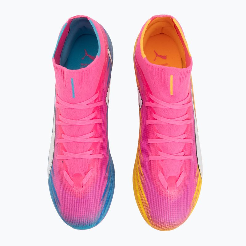 Футболни обувки PUMA Ultra 6 Match + FG/AG poison pink/puma wht/sun stream/bright aqua/puma blk 5