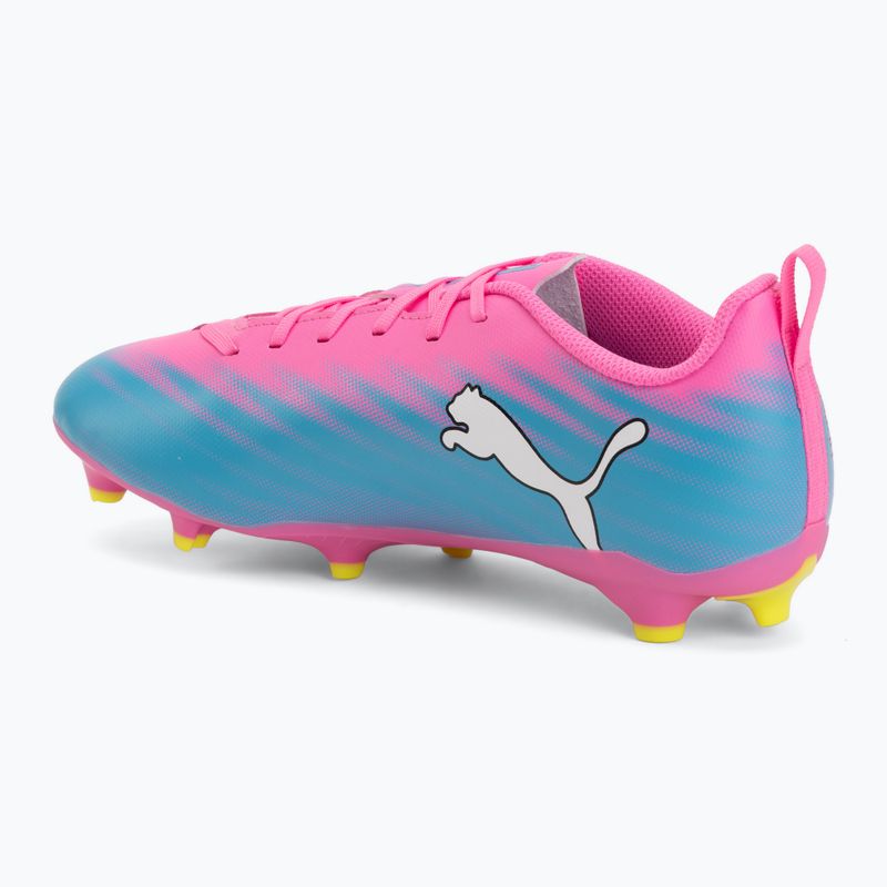 Детски футболни обувки PUMA Ultra 6 Play FG/AG Jr poison pink/puma wht/sun stream/bright aqua/puma blk 3