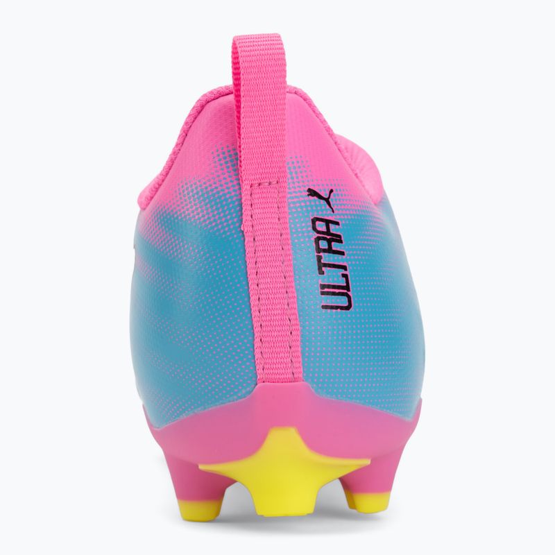Детски футболни обувки PUMA Ultra 6 Play FG/AG Jr poison pink/puma wht/sun stream/bright aqua/puma blk 6