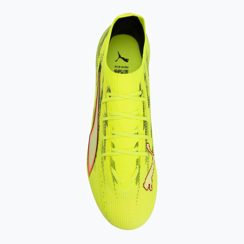 Футболни обувки PUMA Ultra 6 Pro FG/AG yellow alert/puma black/glowing red/lime squeeze 5