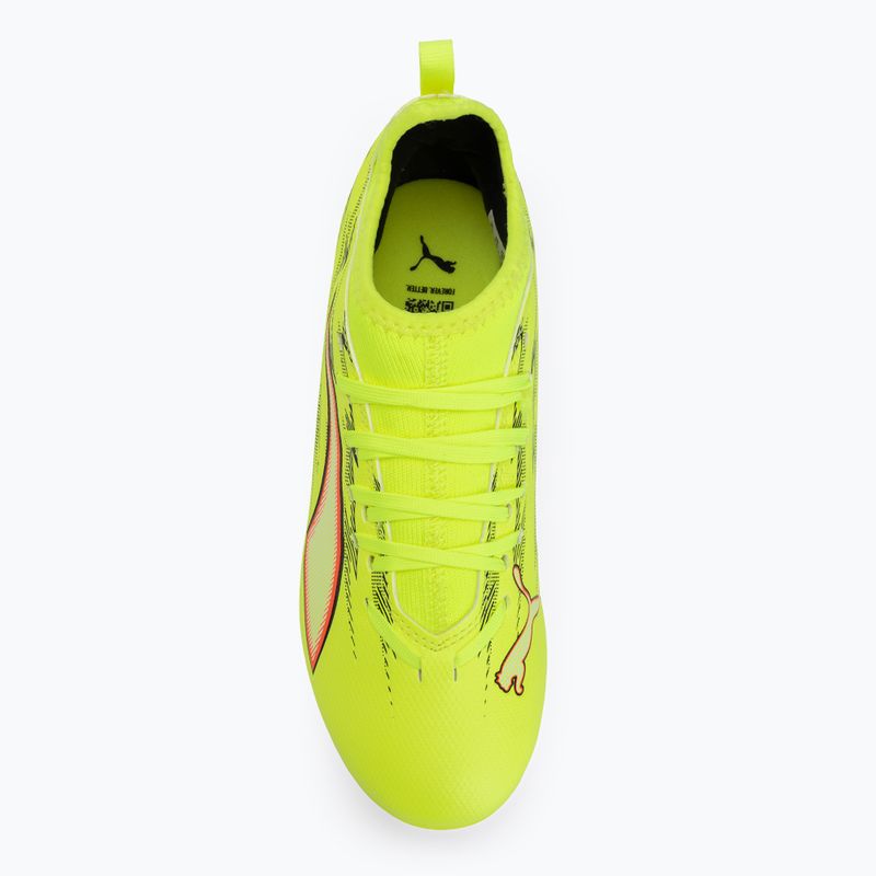 Детски футболни обувки PUMA Ultra 6 Match FG/AG Jr yellow alert/puma black/glowing red/lime squeeze 5