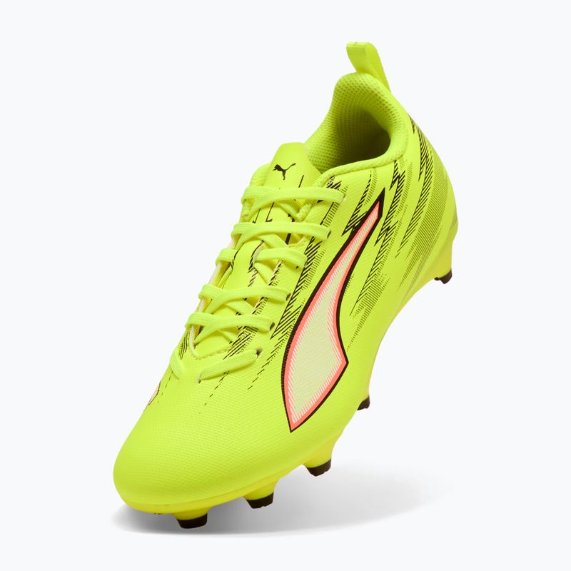 Детски футболни обувки PUMA Ultra 6 Play FG/AG Jr yellow alert/puma black/glowing red/lime squeeze 8