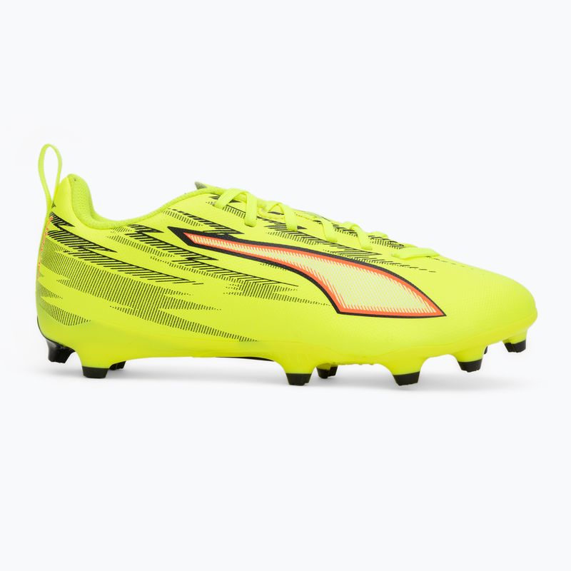 Детски футболни обувки PUMA Ultra 6 Play FG/AG Jr yellow alert/puma black/glowing red/lime squeeze 2