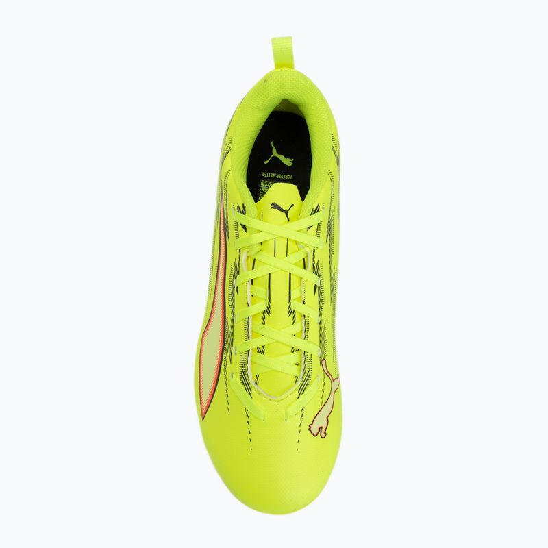 Детски футболни обувки PUMA Ultra 6 Play FG/AG Jr yellow alert/puma black/glowing red/lime squeeze 5