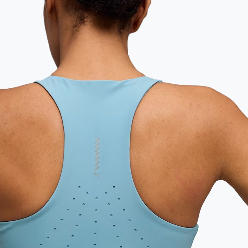Дамски тренировъчен топ PUMA Lightspeed Crop baltic sea blue 4