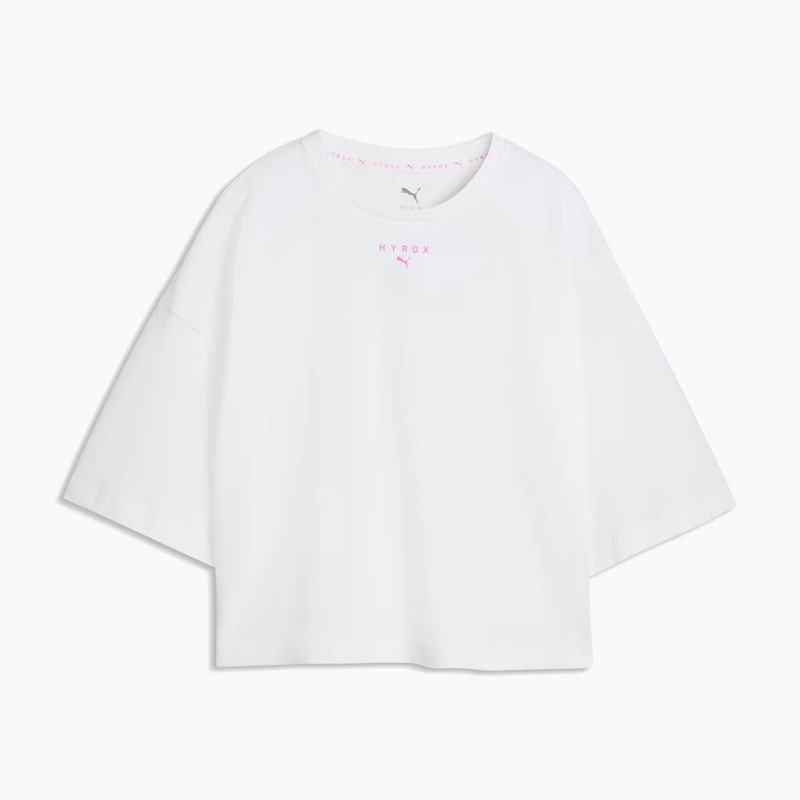 Дамска тениска за тренировка PUMA Hyrox Cropped Lifestyle Tee white