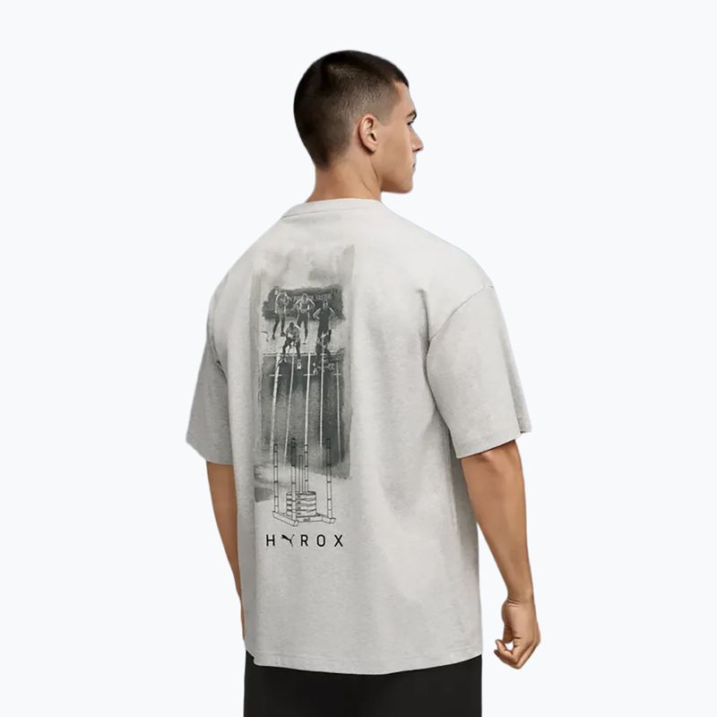 Мъжка тренировъчна тениска PUMA x HYROX Lifestyle Tee сива 3