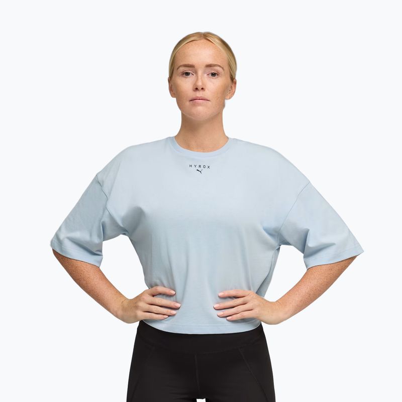 Дамска тренировъчна тениска PUMA x HYROX Cropped Lifestyle Tee сива