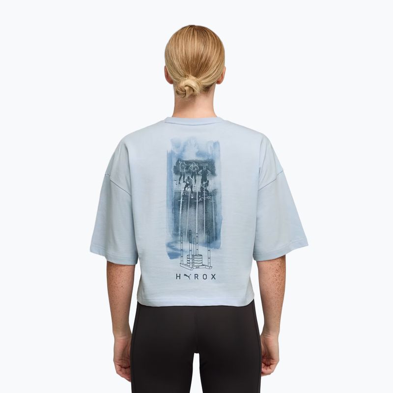 Дамска тренировъчна тениска PUMA x HYROX Cropped Lifestyle Tee сива 3