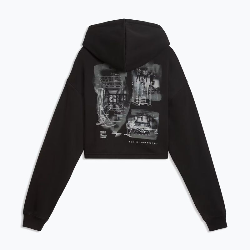 Дамски тренировъчен суитшърт PUMA x HYROX Heavyweight Hoodie черен 2