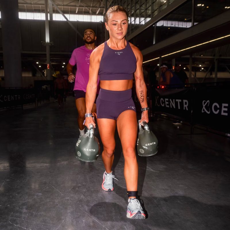 Дамски тренировъчни шорти PUMA x HYROX Shapeluxe 3" Tight в цвят дълбока слива 6