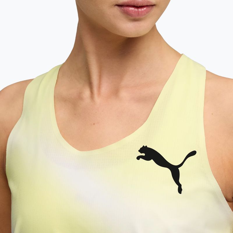Дамска тениска за бягане PUMA Lightspeed Ultraweave Graphic Singlet silver mist 4
