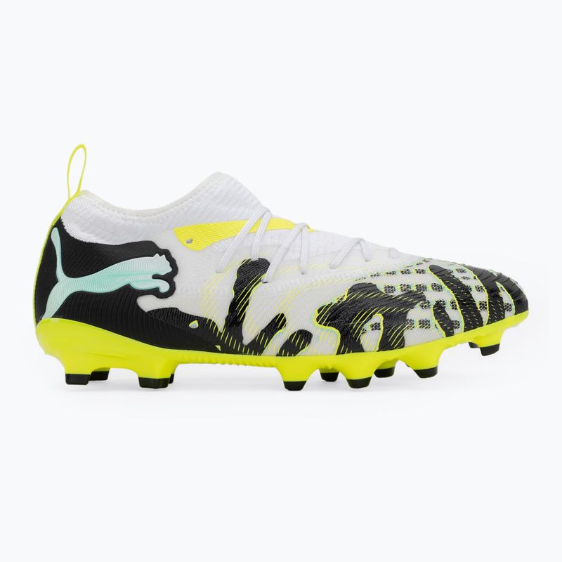 Детски футболни обувки PUMA Future 9 Match Creativity Fg/Ag Jr yellow alert/mint jelly/puma white/puma black 2