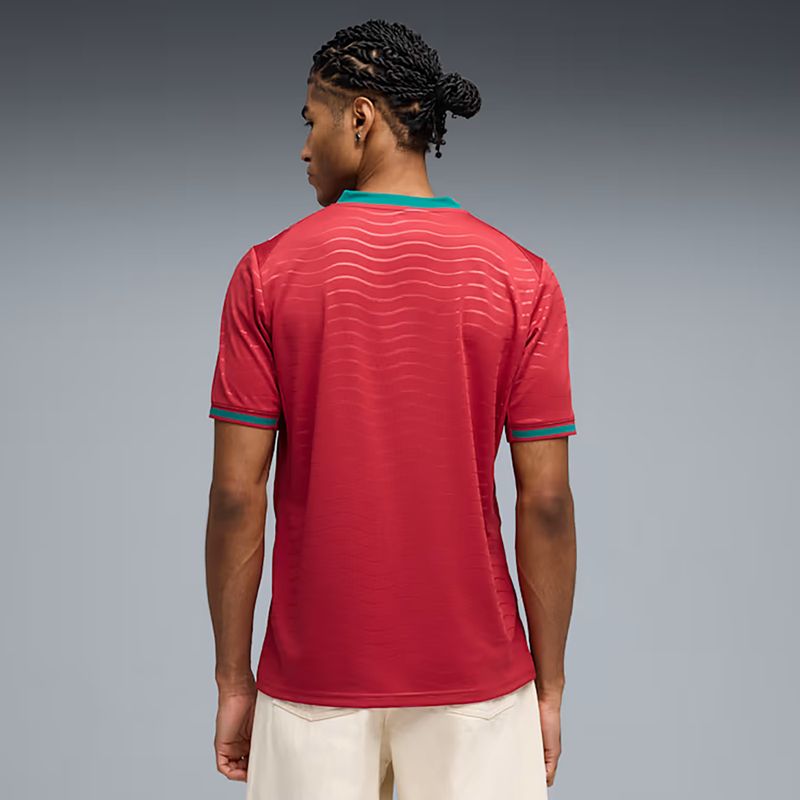Мъжка футболна фланелка PUMA FPF Portugal Home Jersey Replica Club червено/зелено 3