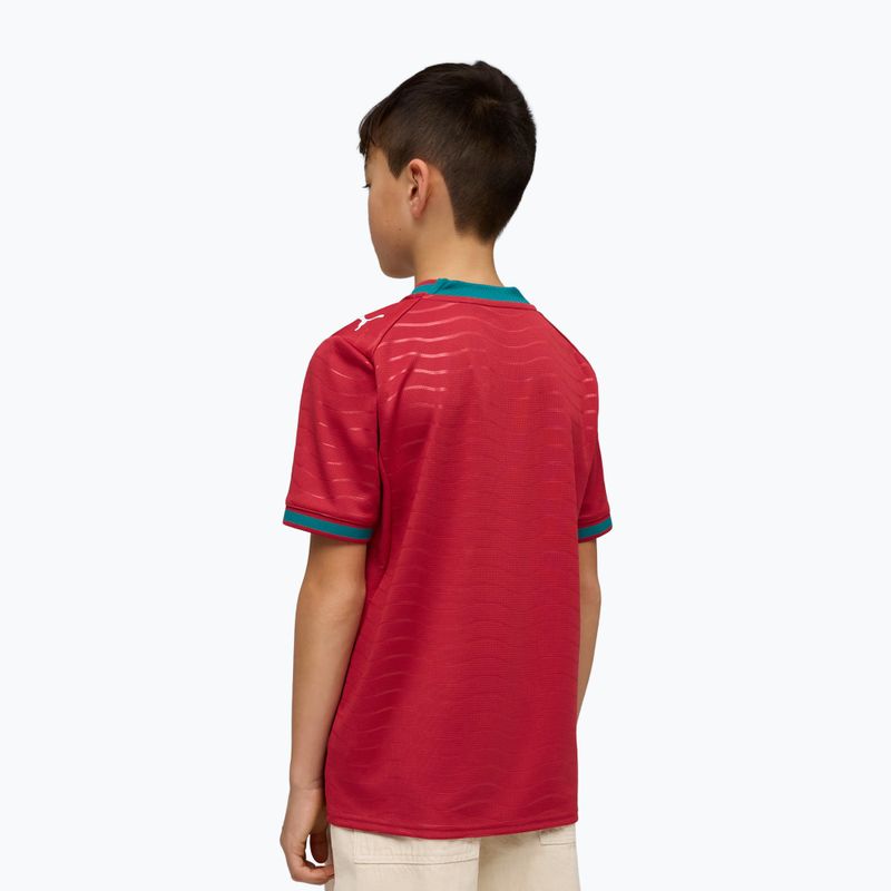 Детска футболна фланелка PUMA FPF Portugal Home Jersey Replica Club Jr червено/зелено 5