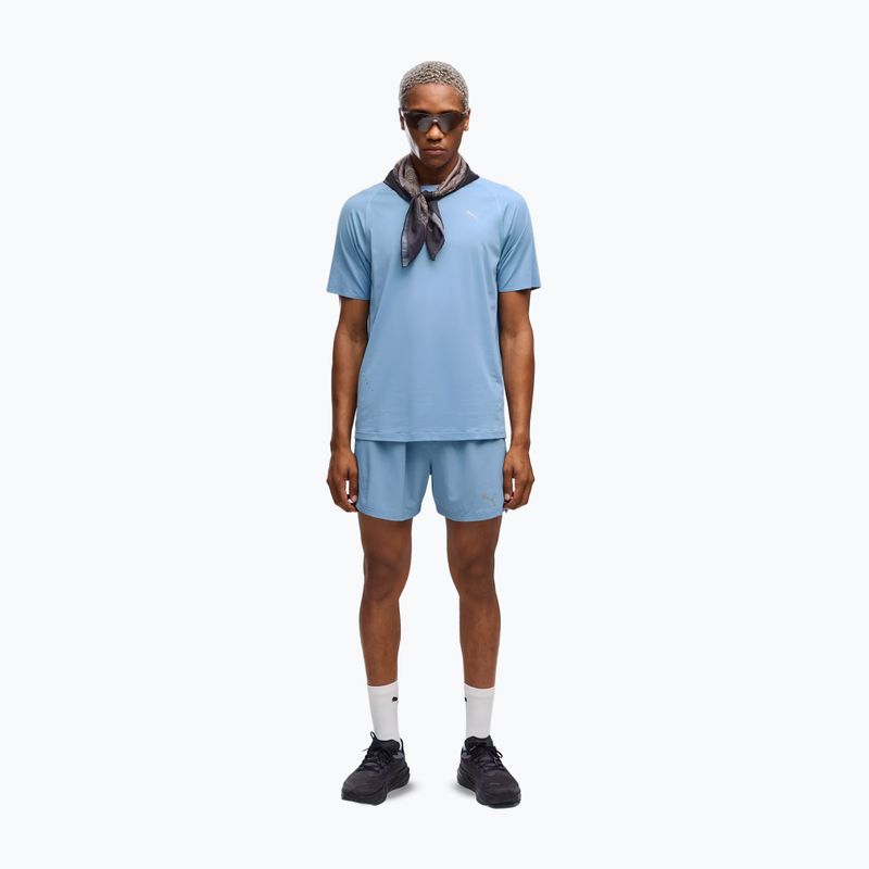 Мъжка тениска за бягане PUMA Run Cloudspun Tee zen blue 2