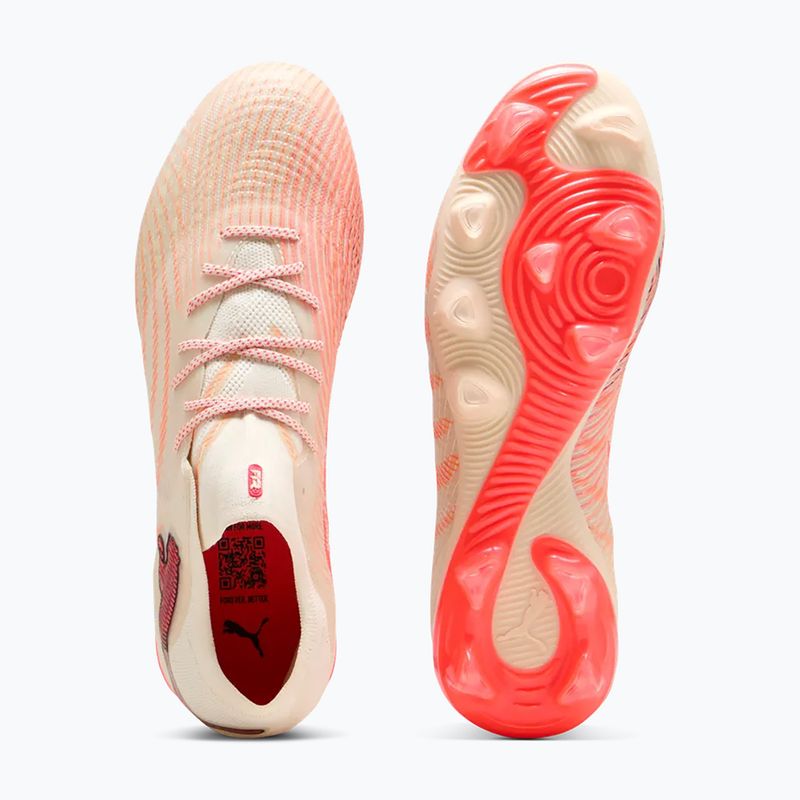 Футболни обувки PUMA  Future 9 Fusin FG/AG sugared almond/puma white/ultra red/puma black 3