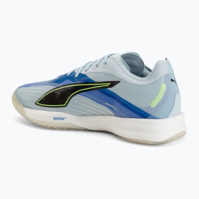 Обувки за хандбал PUMA Accelerate Nitro SQD 5 aqua glow/puma black/green glare/royal sapphire 3