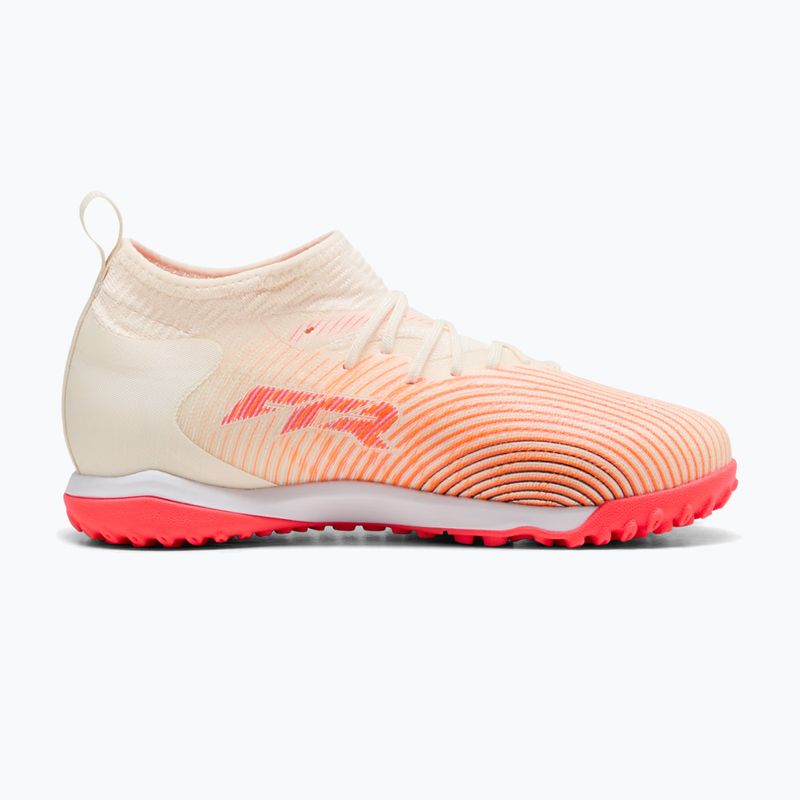 Детски футболни обувки PUMA Future 9 Match TT+ Mid Jr sugared almond/puma white/ultra red/puma black 2