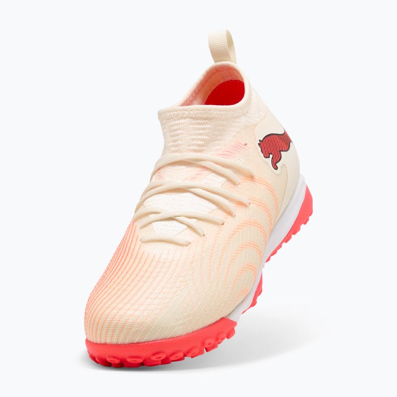 Детски футболни обувки PUMA Future 9 Match TT+ Mid Jr sugared almond/puma white/ultra red/puma black 4