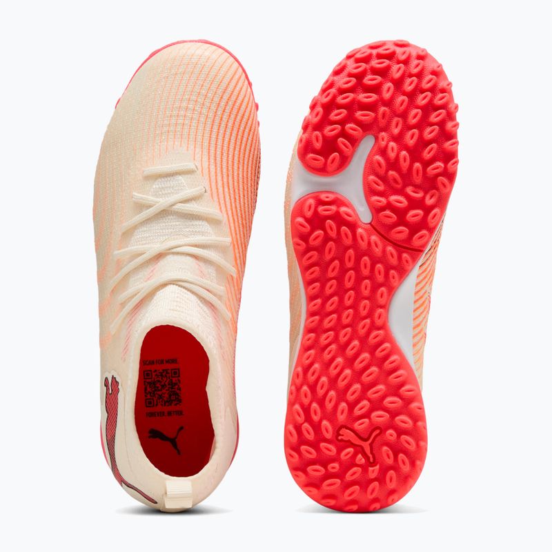 Детски футболни обувки PUMA Future 9 Match TT+ Mid Jr sugared almond/puma white/ultra red/puma black 5