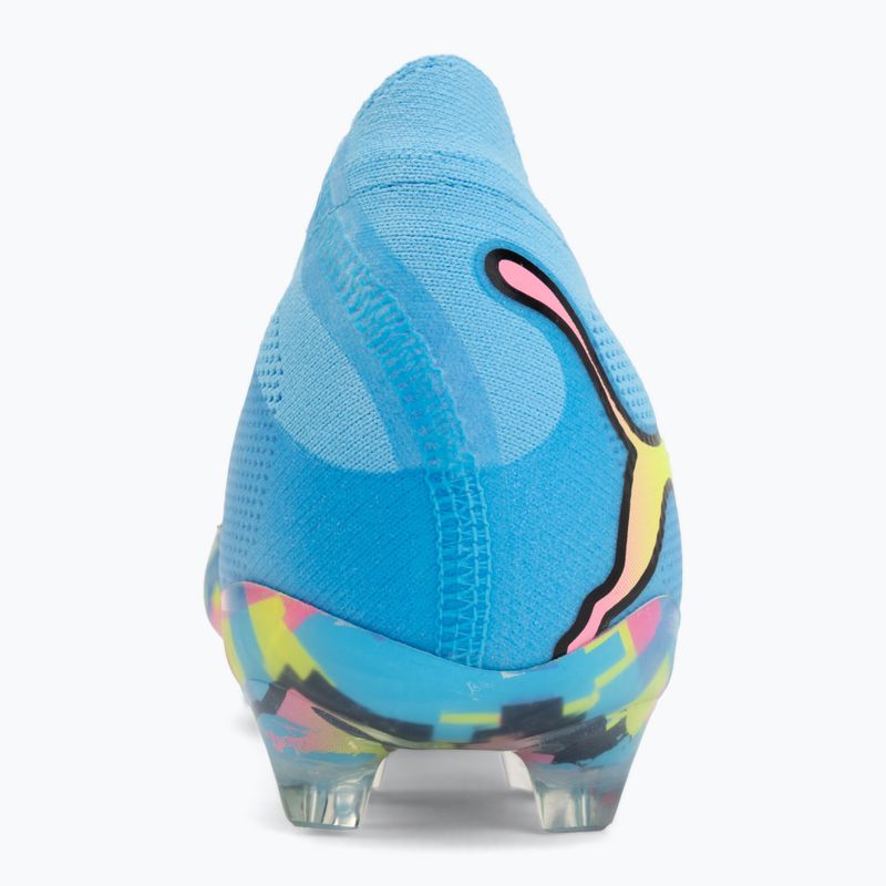 Футболни обувки PUMA Future 9 Ultimate Advanced Level FG puma white/blue glimmer/pink glimmer/yellow alert 6