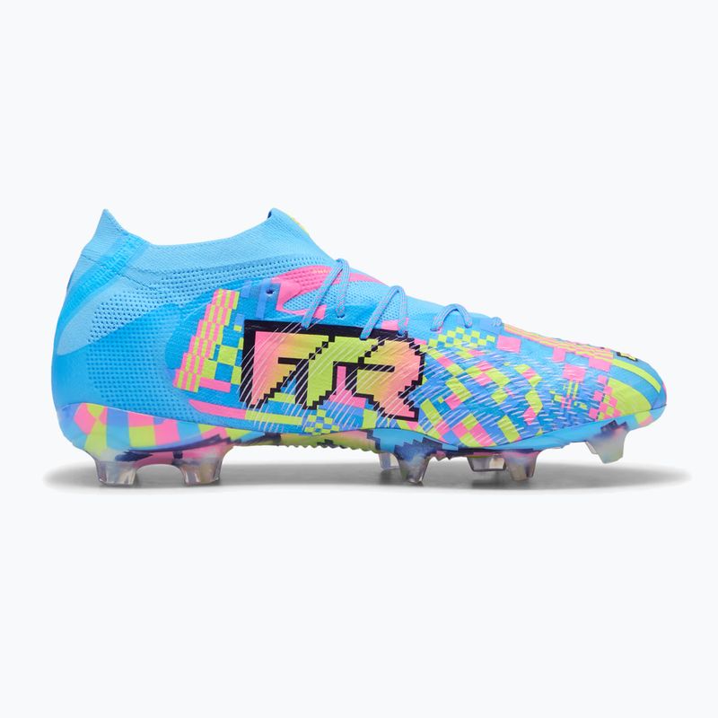 Футболни обувки PUMA Future 9 Ultimate Advanced Level FG puma white/blue glimmer/pink glimmer/yellow alert 2